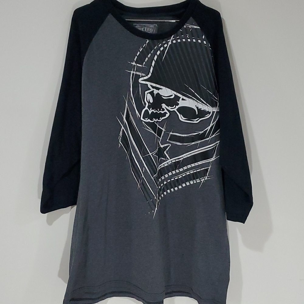 Metal Mulisha black and grey long sleeve shirt